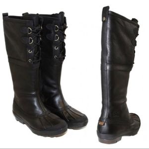 UGG Belcloud Waterproof black tall boots